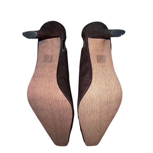 Moda Spana Fiona Brown Cheetah Print Kid Suede Pointed Toe Pumps Wmns Sz 10 NWB - Picture 8 of 12